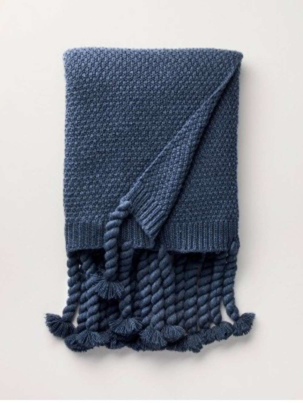 Hearth & Hand With Magnolia Knit Throw Blanket Blue